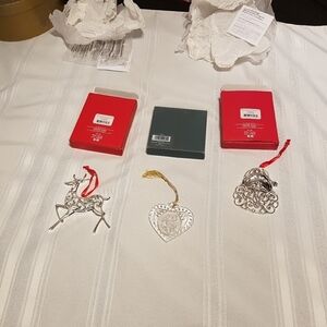 Lenox ornaments, 3 all new in boxes